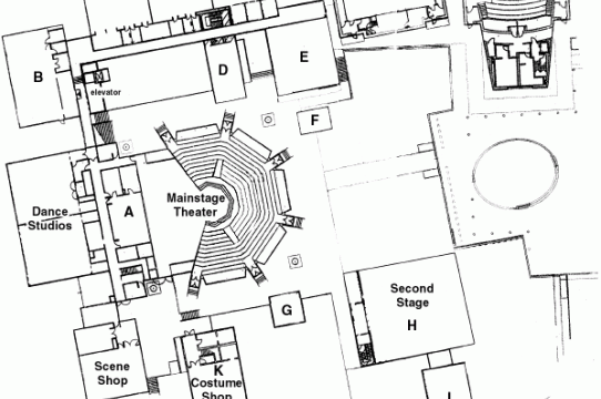 Map of Theater Arts Facilities 